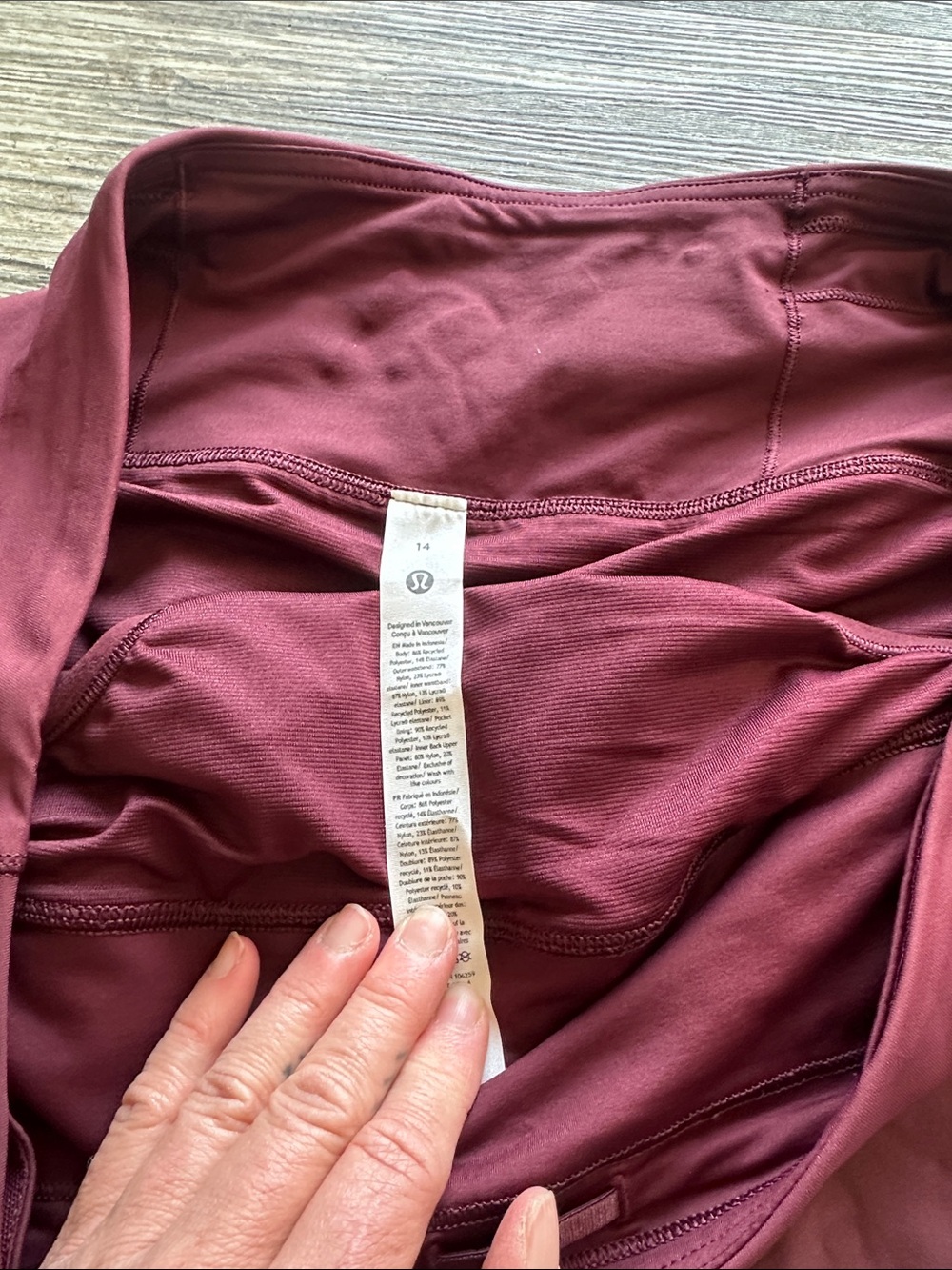 NEW with tags! Lululemon Speed Up High-Rise Lined Short 4" Garnet Sz 14 - Picture 3 of 7